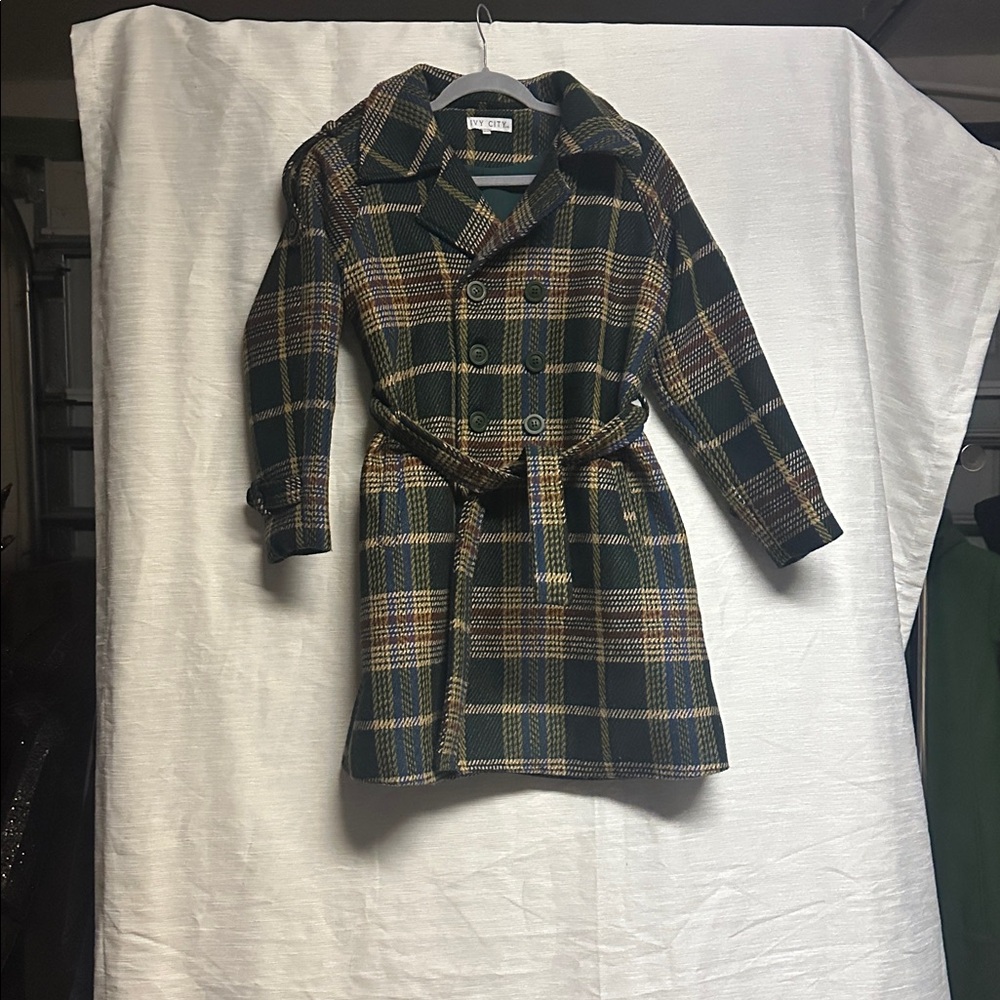 Plaid Kids Ivy City Company Trench Coat